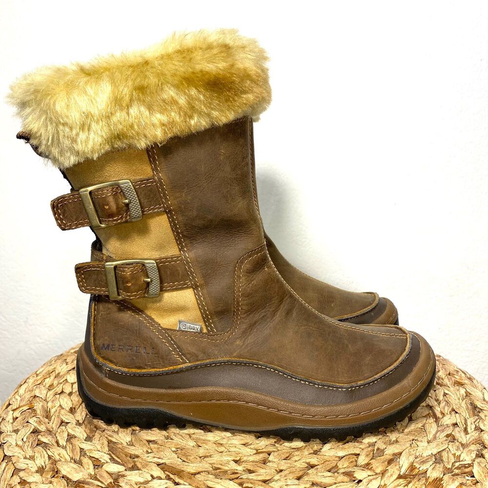 Merrell decora chant wild dove brown sugar winter snow boots